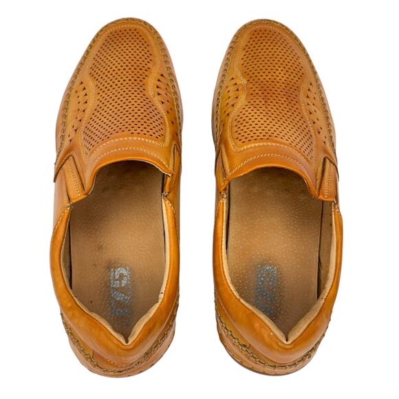 J75 by Jump Faux Leather Perforated Stretch Slip On Loafers Sz 13 Comfort Padded - Picture 4 of 14